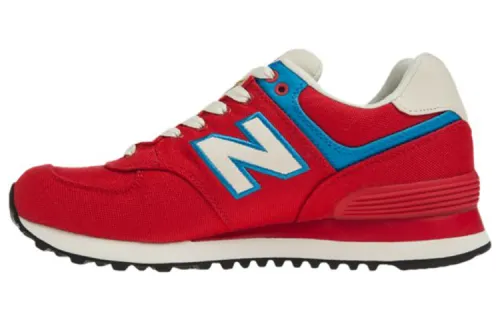 New Balance 574 Rugby Low Cut Red/Blue Women's