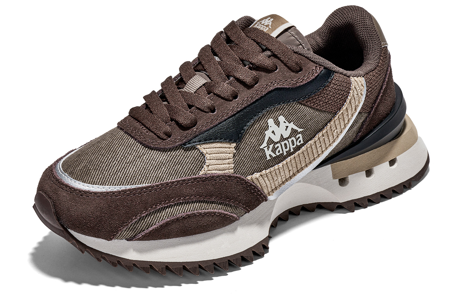 Kappa Slip Resistant Abrasion Resistant Low top Running Shoes Unisex Brown