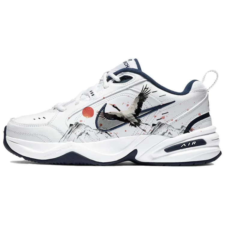 Nike Air Monarch 4 Chunky Sneakers Unisex Low Top Blue/White