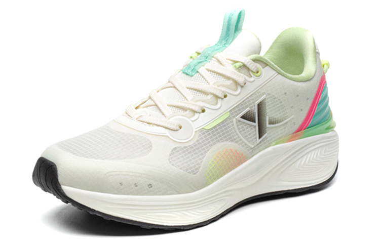XTEP Polygon 1.0 Mesh Breathable Low top Running Shoes Women’s White Green