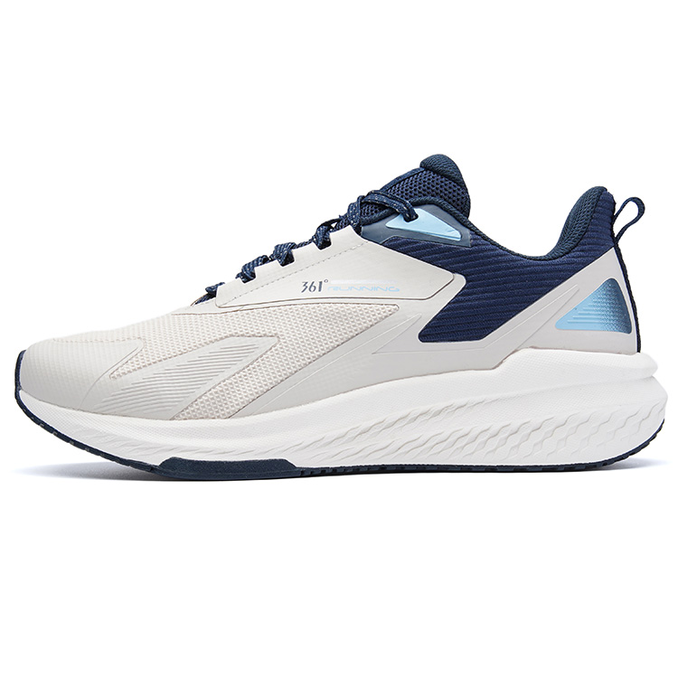 361° Comfortable Cushioning, Wear Resistant Low top Running Shoes Men’s Oat Milk Blue