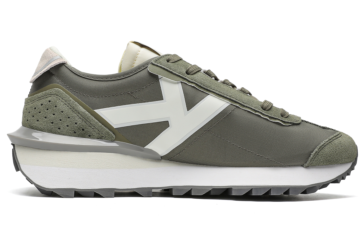 Kappa Slip Resistant Abrasion Resistant Low top Running Shoes Unisex Green White