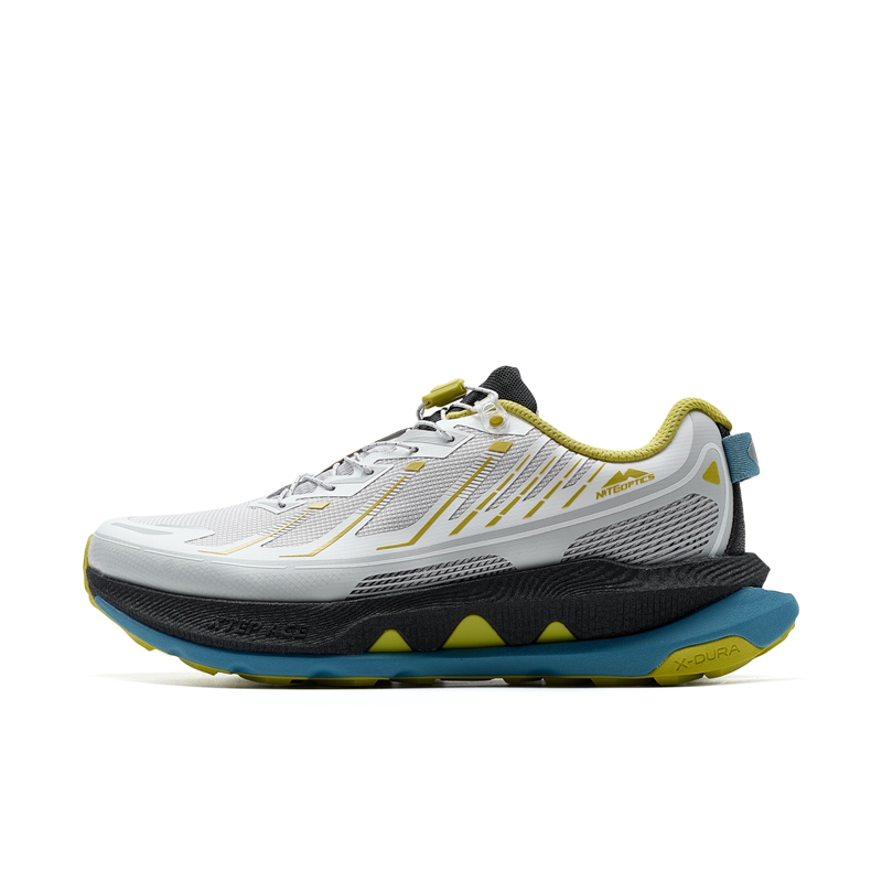 XTEP Cushioning Slip Resistant Abrasion Resistant Low top Outdoor Shoes Men’s Gray White