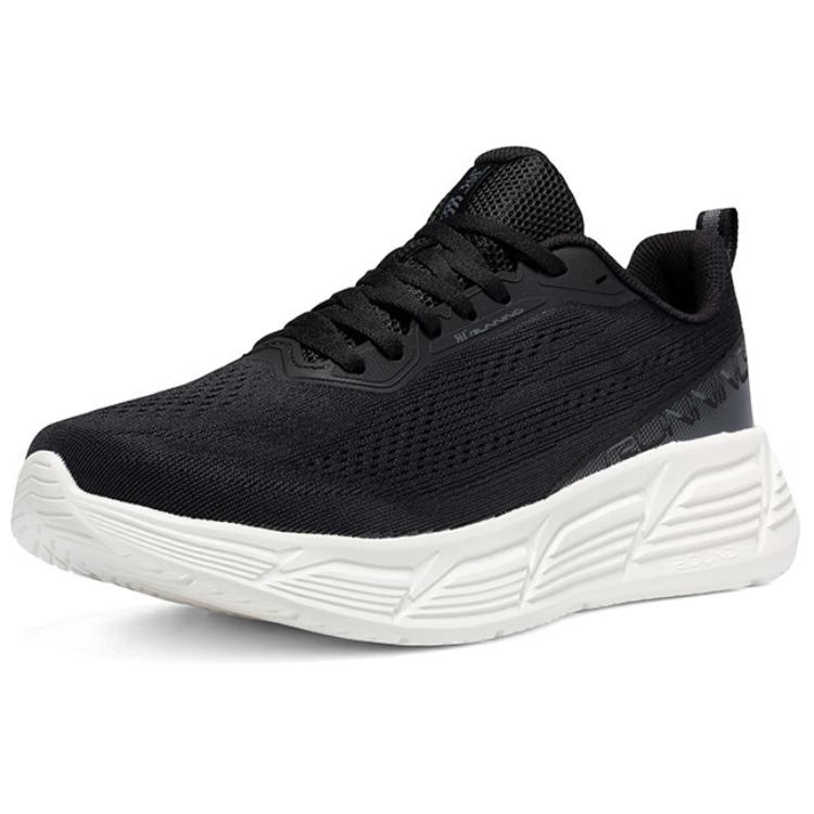 361° Abrasion Resistant, Lightweight, And Breathable Low top Sprint Running Shoes Men’s Black White