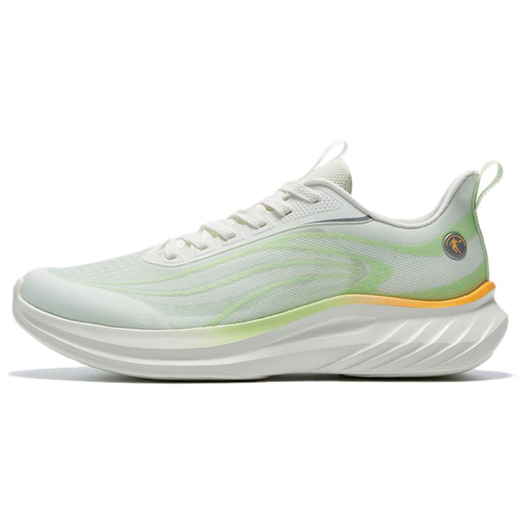 QIAODAN Cushioning Breathable Lightweight Low top Casual Running Shoes Men’s White Green