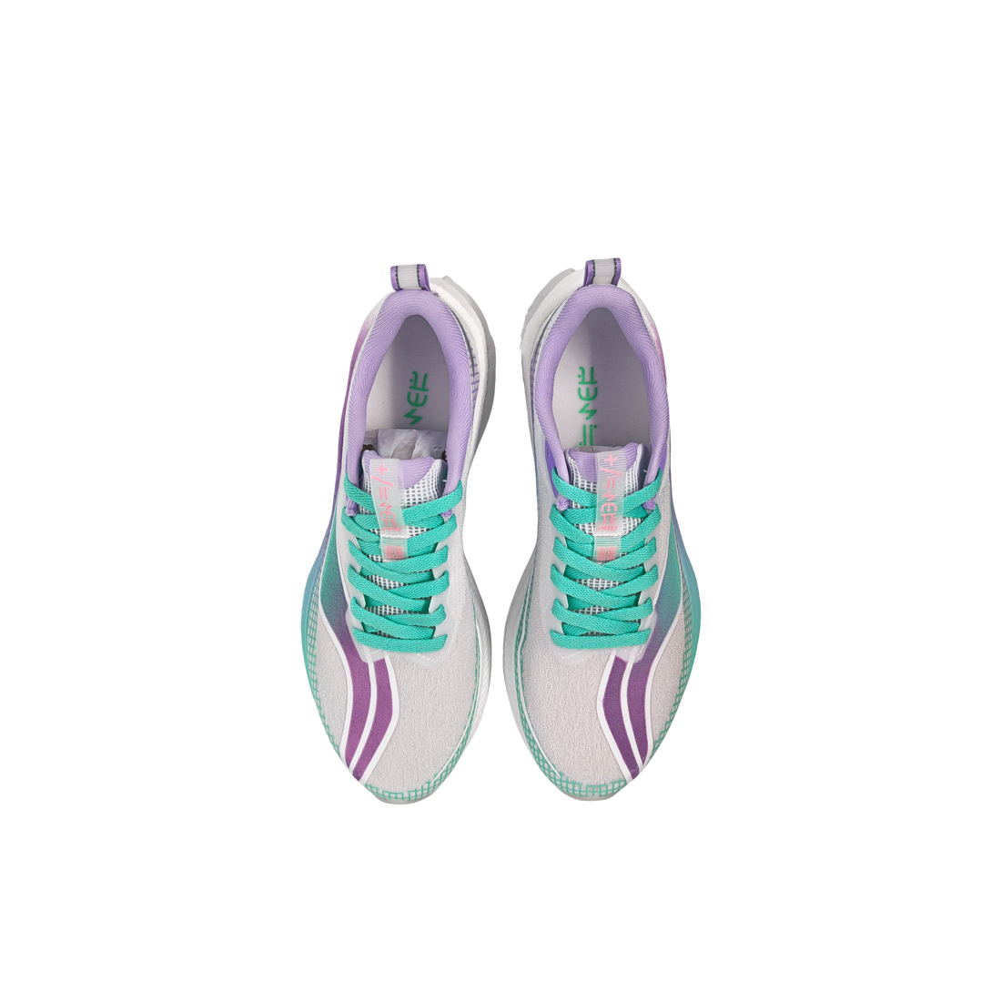 Li Ning Red Hare 7 Pro Cushioning Slip Resistant Abrasion Resistant Low top Running Shoes Unisex White Purple Cyan