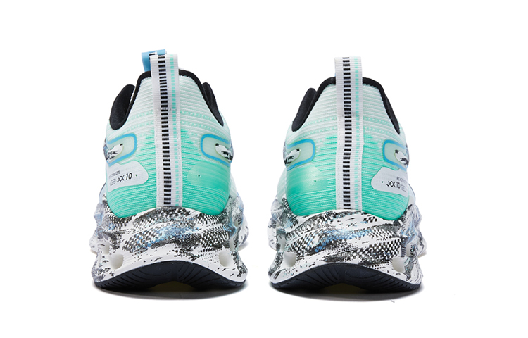 XTEP Cushioning Spin 10.0 Cushioning Slip Resistant Abrasion Resistant Low top Running Shoes Men’s White Green