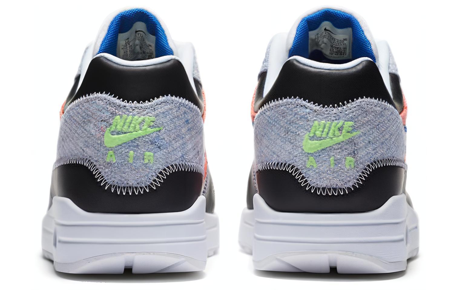 Мужские кроссовки Nike Air Max 1 (черно-оранжевые) — фото 5