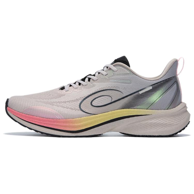 QIAODAN Light Speed 5.0 PLUS Cushioning Lightweight Breathable Low top Training Racing Running Shoes Men’s Gray
