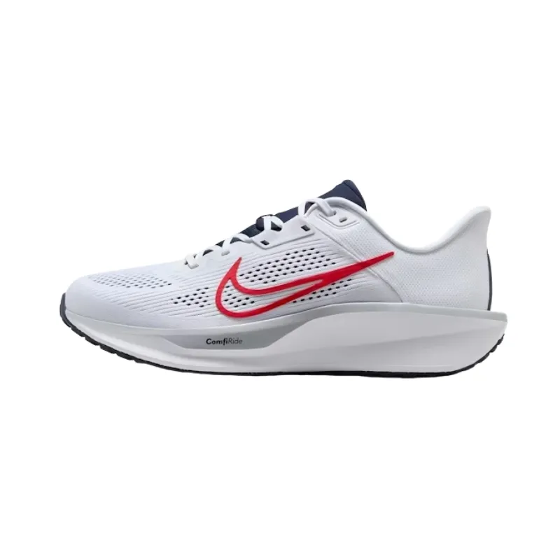 Nike Quest 6 Breathable Low top Rubber Casual Running Shoes Men's White