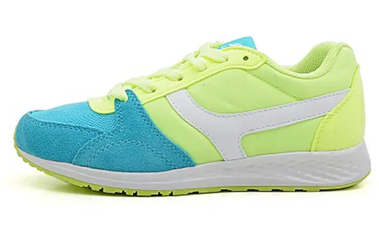 Li Ning Running Shoes Women's Low Top Neon Light Yellow/Blue/White