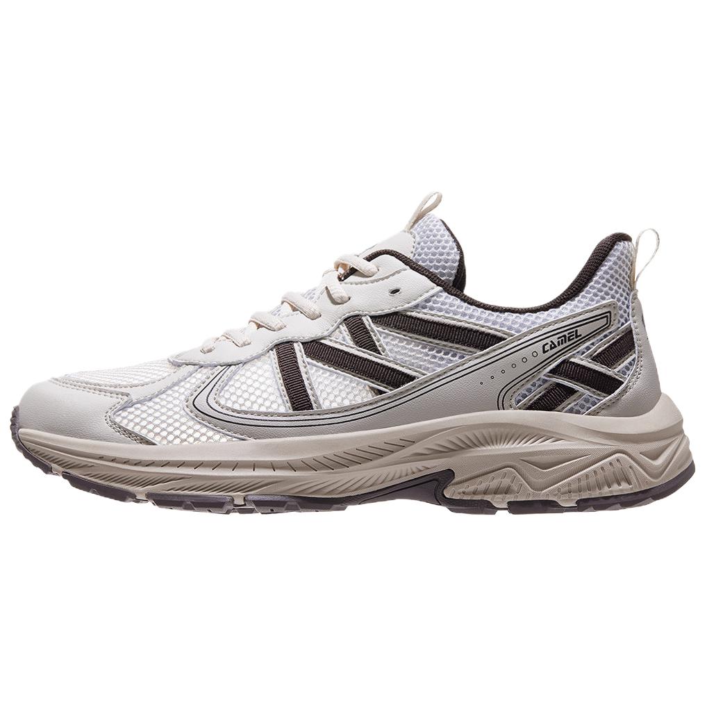 CAMEL Textile, Synthetic Leather Slip Resistant Abrasion Resistant Low top Running Shoes Men’s
