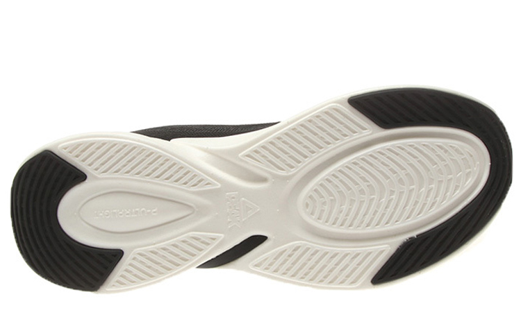 PEAK Slip Resistant And Breathable Low top Running Shoes Men’s Black White Outdoor Casual