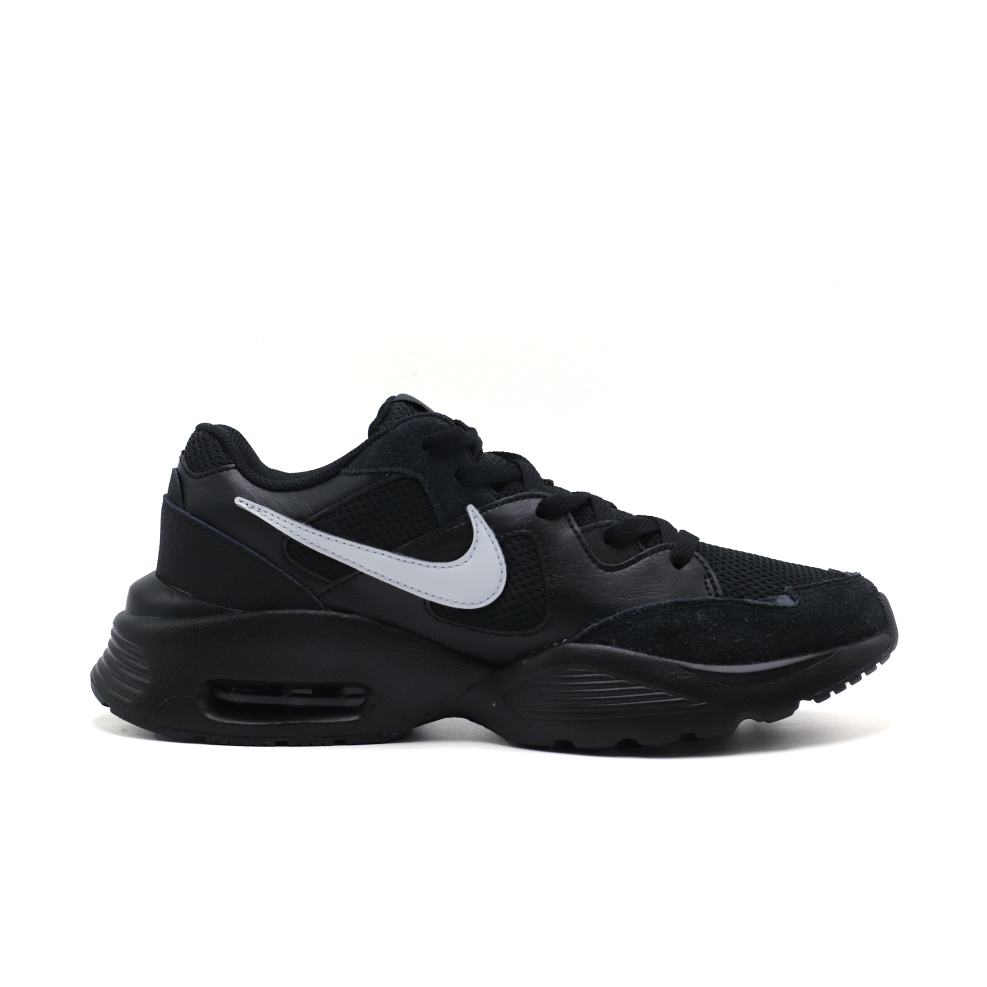 Nike Air Max Fusion Abrasion Resistant Low top Running Shoes Men’s Black White