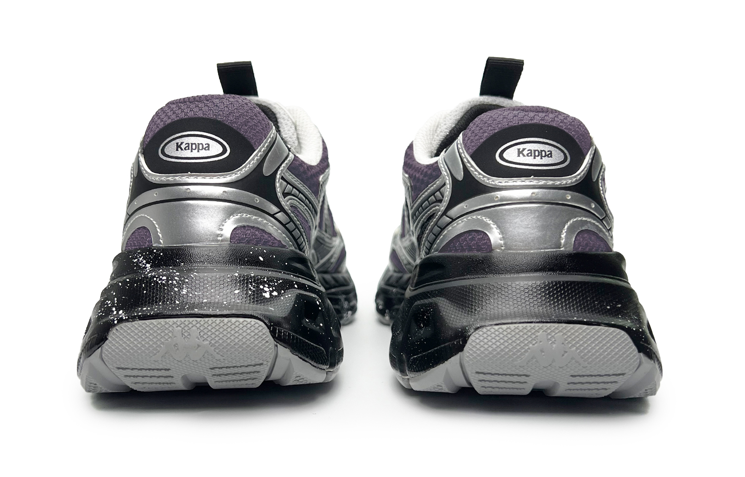 Kappa Cushioning Abrasion Resistant Breathable Low top Running Shoes Unisex Black Purple