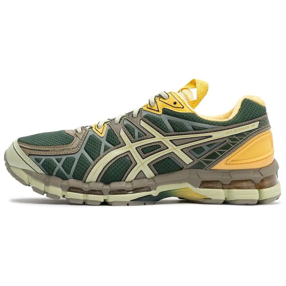 ASICS x KIKO KOSTADINOV Gel Kayano20 Textile, Synthetic Leather Breathable Low top Running Shoes Unisex Green Yellow
