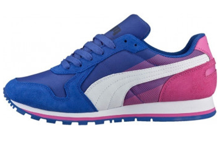 PUMA Running Shoes Unisex Mid Top Blue/Pink