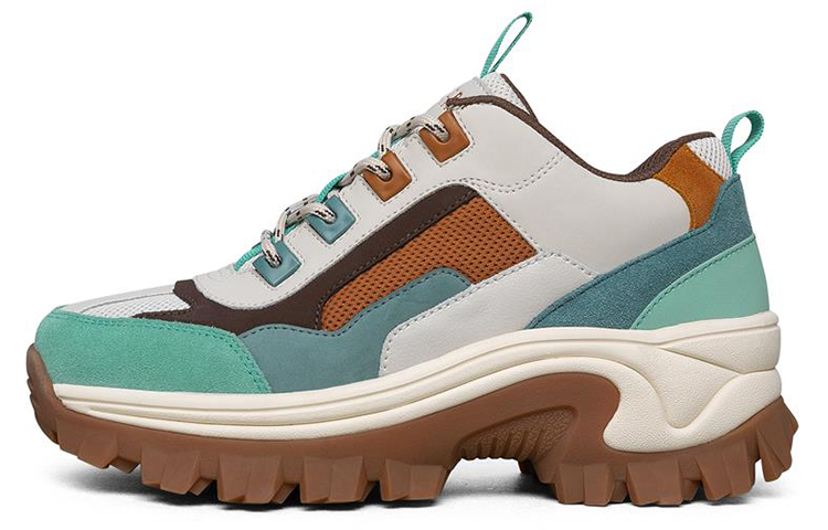 Skechers Street Blo Comfortable Cushioning, Wear Resistant Low top Running Shoes Women's Green Brown Gray