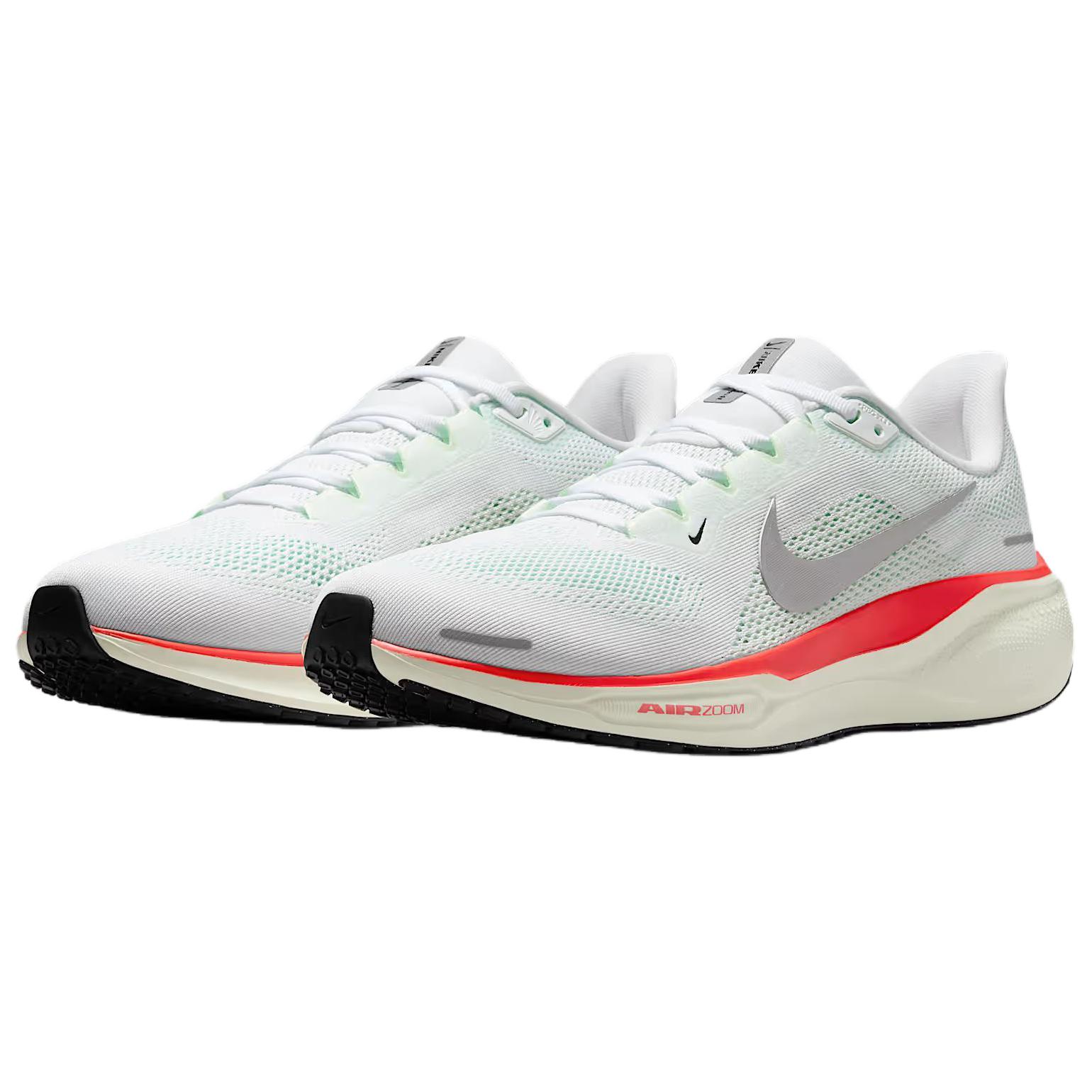 Nike Air Zoom Pegasus 41 White Barely Green Bright Crimson Metallic Silver