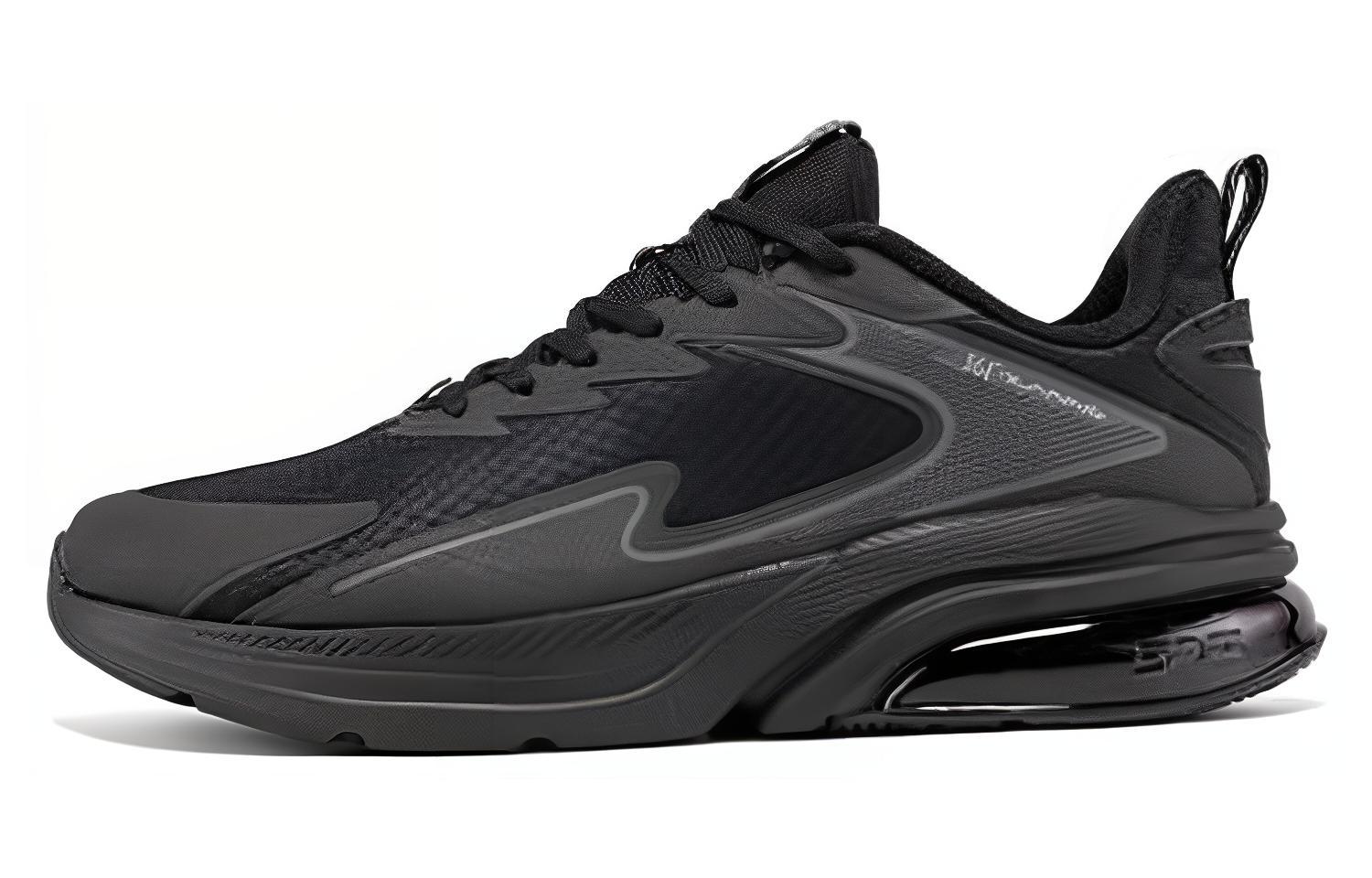 361° Cushioning, Wear Resistant Low top Running Shoes Men’s Black Gray
