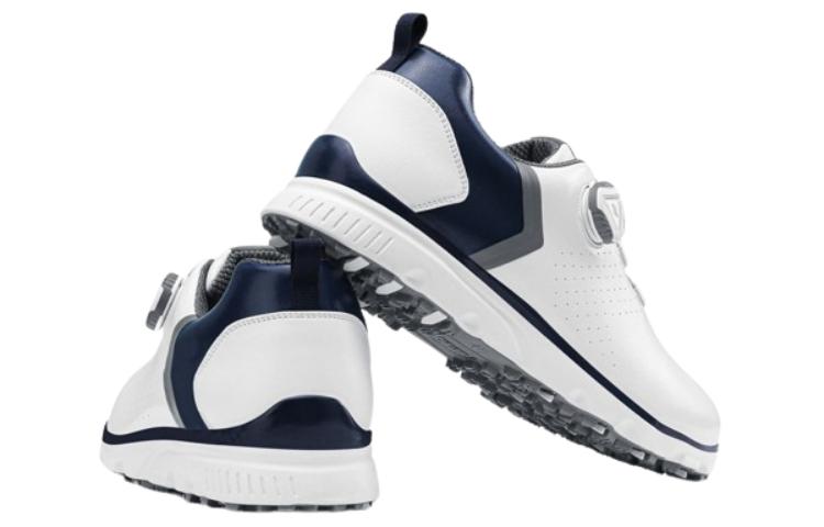 PGM Slip Resistant, Abrasion Resistant, Breathable Low top Golf Shoes Men’s White Blue