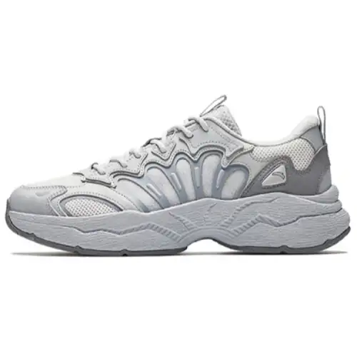Anta Meteorite 3 Cushioning Breathable Low top Chunky Sneakers Men's Gray