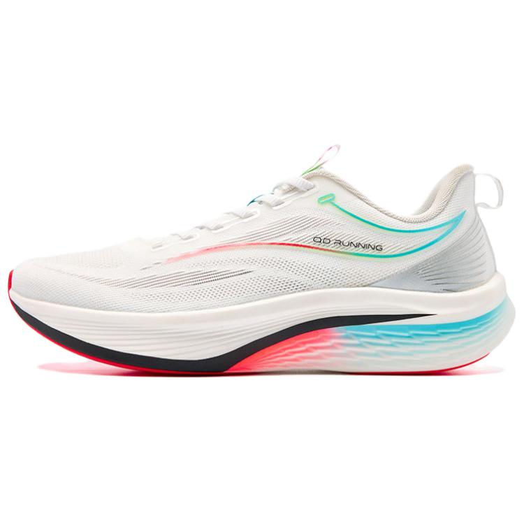 QIAODAN Slip Resistant Abrasion Resistant Low top Casual Running Shoes Men’s Jordan White