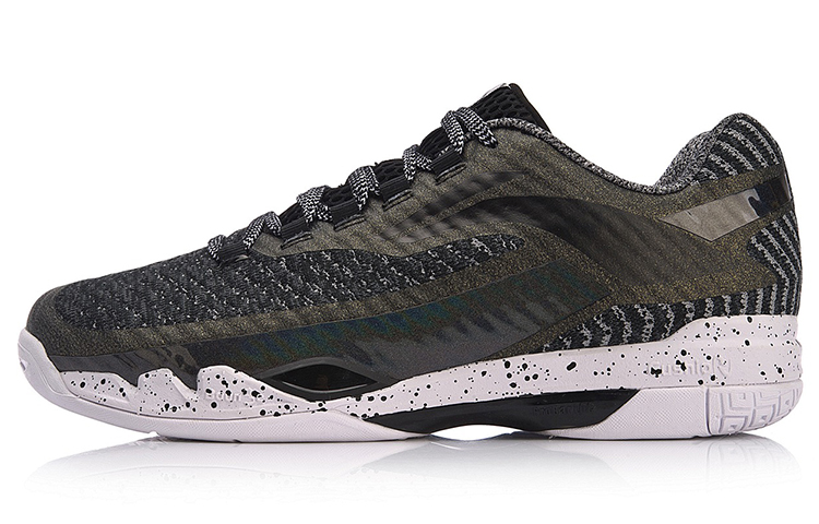 Li Ning Avant Garde Cushioning Rebound Low top Running Shoes Unisex Black Green