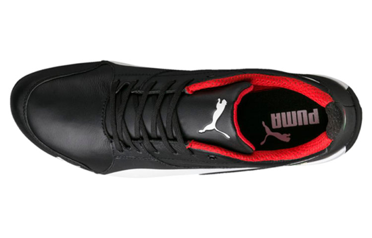 Мужские кроссовки PUMA Ferrari Drift Cat 7 (черно-белые) — Чёрный / белый — фото 4