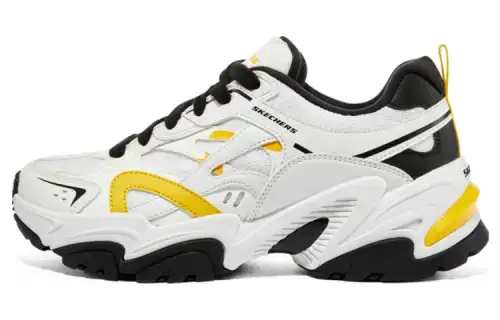 Skechers Sport Stamina V2 Shoes 'White Black Yellow' Women's