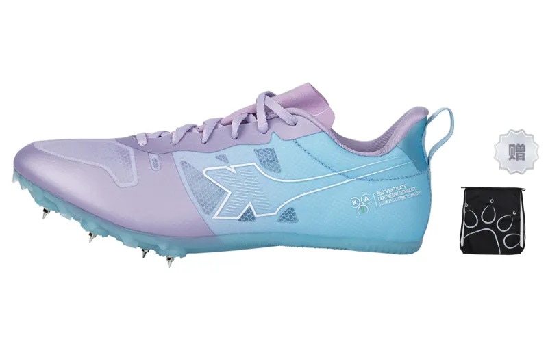 KELME Cushioning, Slip Resistant, Abrasion Resistant, Breathable Low Top Casual Running Shoes Unisex Pink Sea Blue