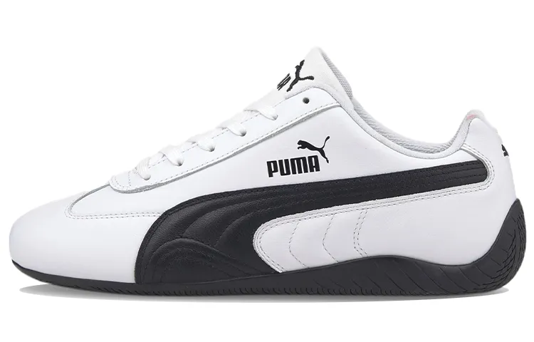 PUMA Speedcat Leather Cushioning Slip Resistant Abrasion Resistant Breathable Lightweight Low top Running Shoes Unisex