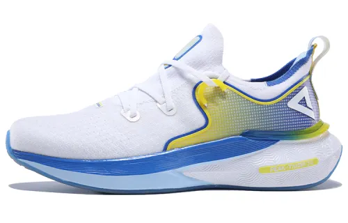 PEAK Tai Ji3.0 Comfortable Cushioning Slip Resistant Abrasion Resistant Low top Running Shoes Men's White Blue