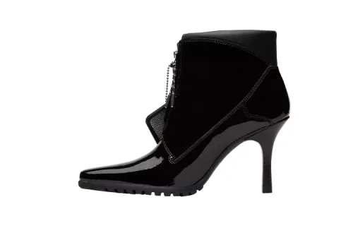 Timberland Patent Leather Slim Heel High Heels Women's Black
