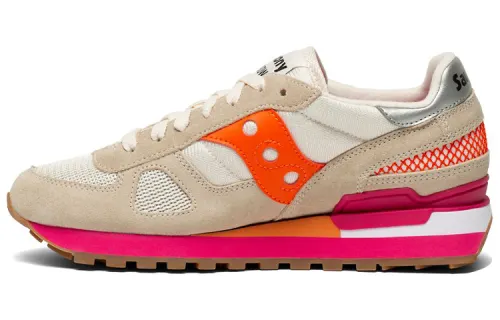 Saucony Shadow Running Shoes Women's Low Top Khaki/Orange/Red