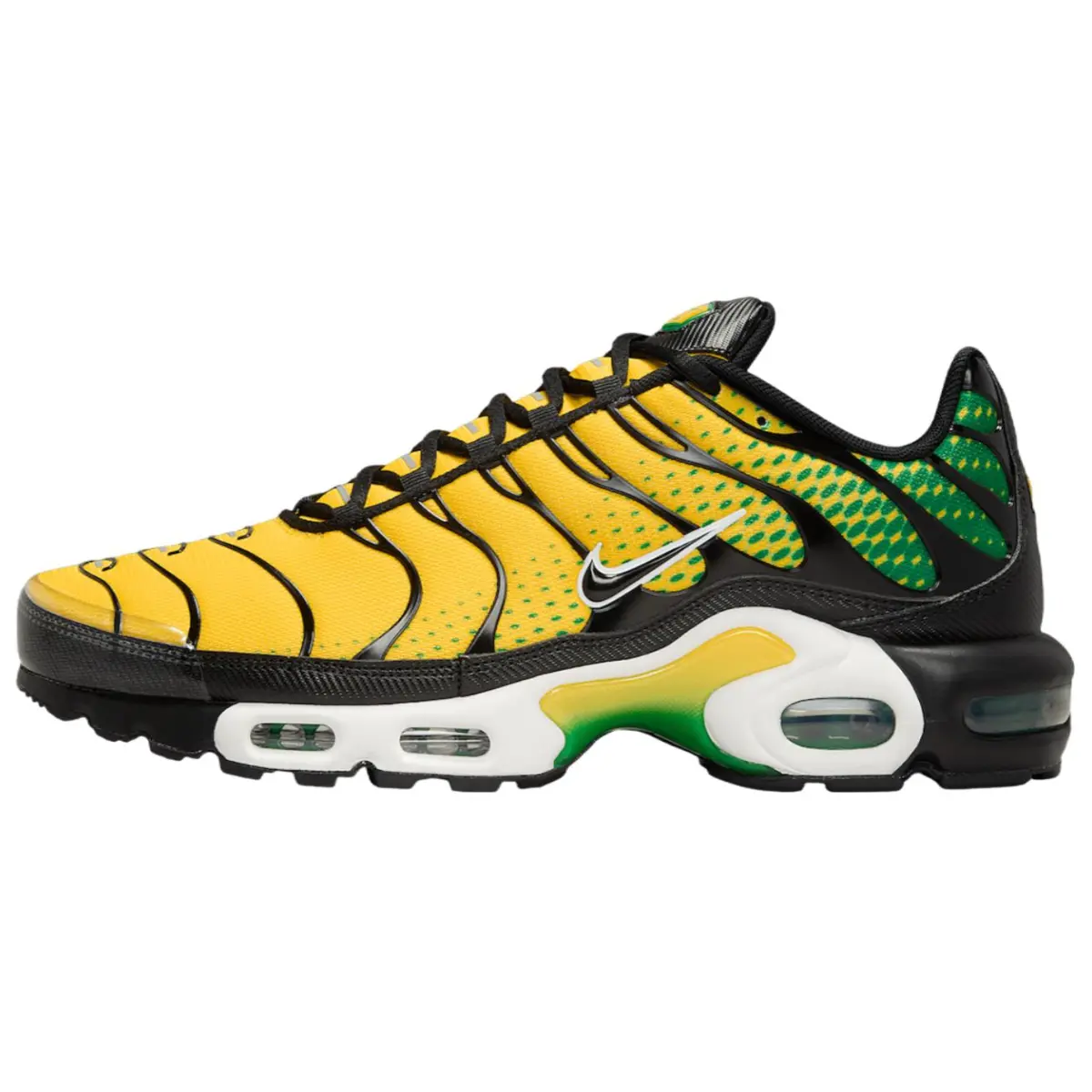 Nike Air Max Plus Abrasion Resistant Abrasion Resistant Low top Casual Running Shoes Unisex Yellow Black