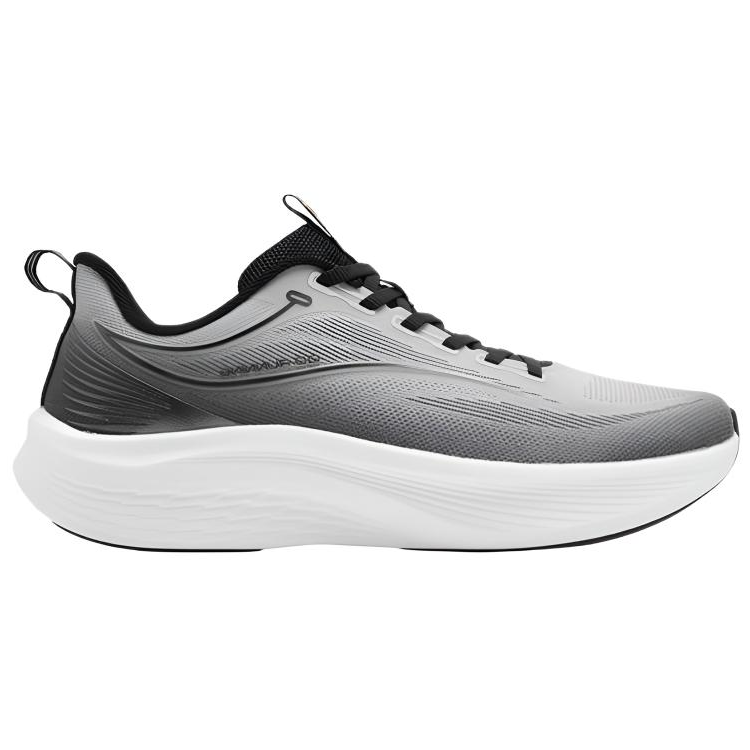 QIAODAN Slip Resistant Abrasion Resistant Low top Casual Running Shoes Men’s Gray