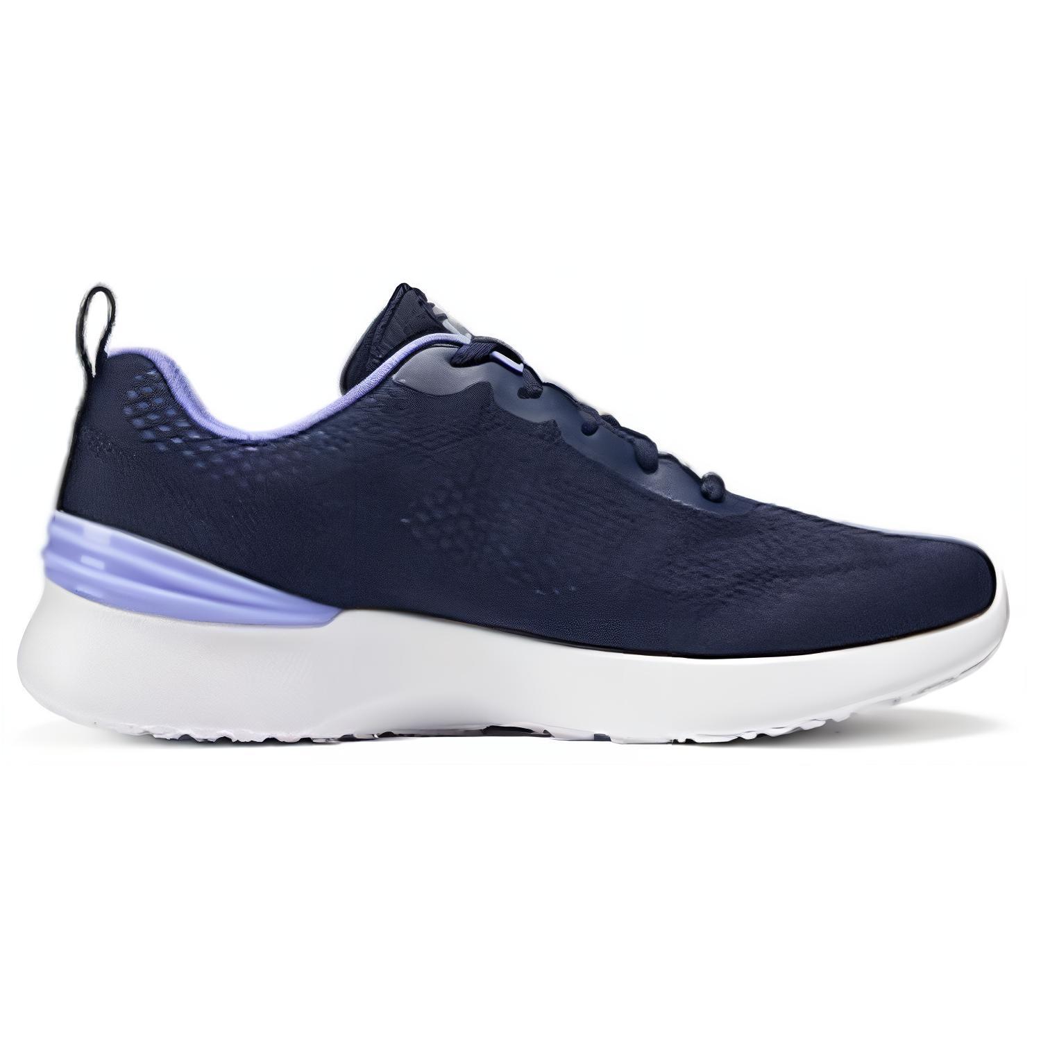 Skechers Fabric Cushioning Breathable Lightweight Low top Casual Running Shoes Women’s Blue Purple