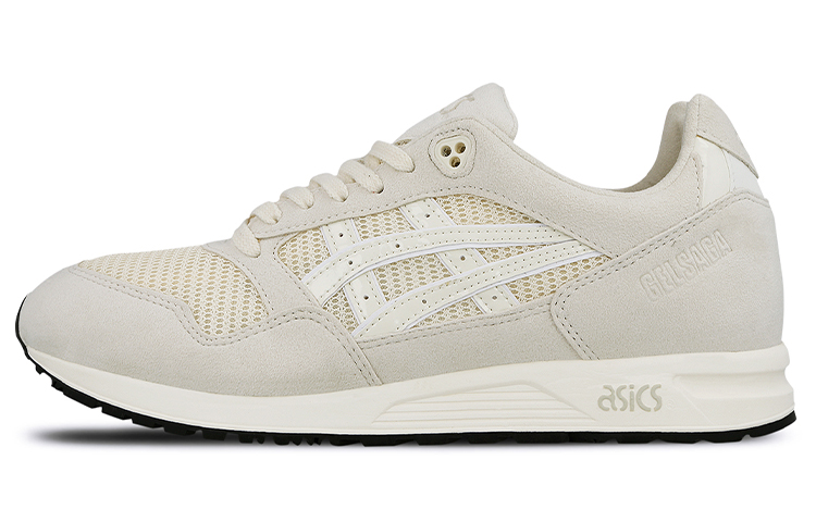 Asics Gel Saga Fabric Abrasion Resistant Low top Running Shoes Men's Light Gray