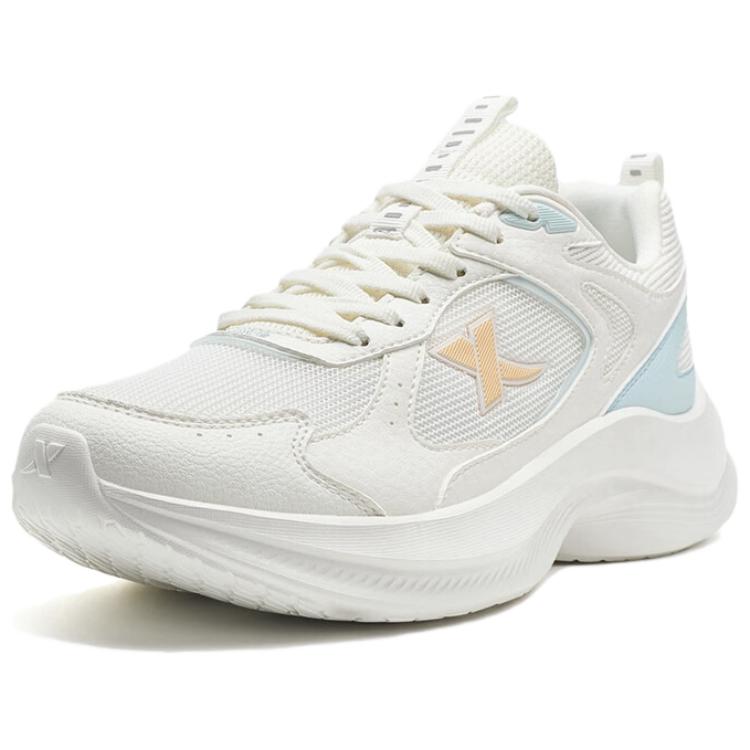 XTEP Breathable And Wear resistant Low top Casual Running Shoes Women’s White Blue