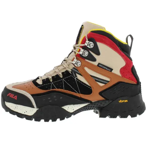 FILA High top Outdoor Shoes Men's Beige Black