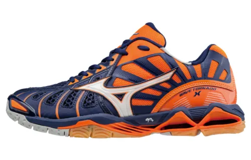 Mizuno Wave Tornado Textile, Synthetic Leather Cushioning Slip Resistant Abrasion Resistant Breathable Low top