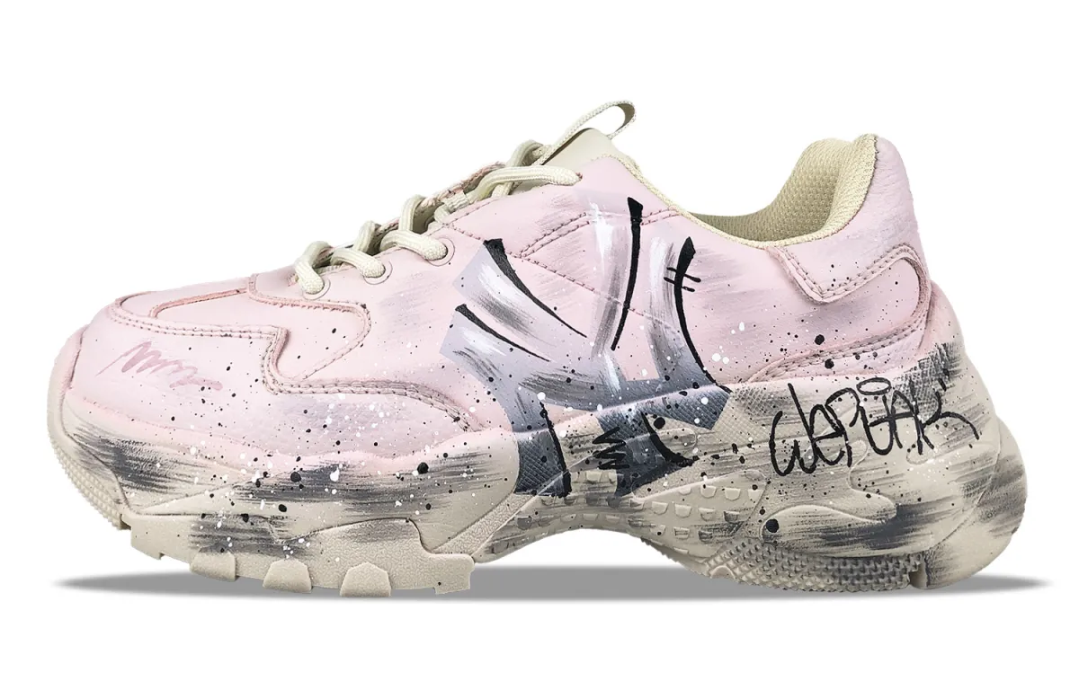 MLB Big Ball Chunky Low top Chunky Sneakers Unisex Pink