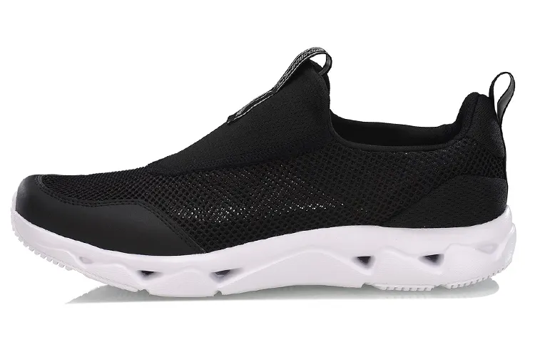 Li Ning Streamlet Urban Lightweight Low top Running Shoes Unisex Black White