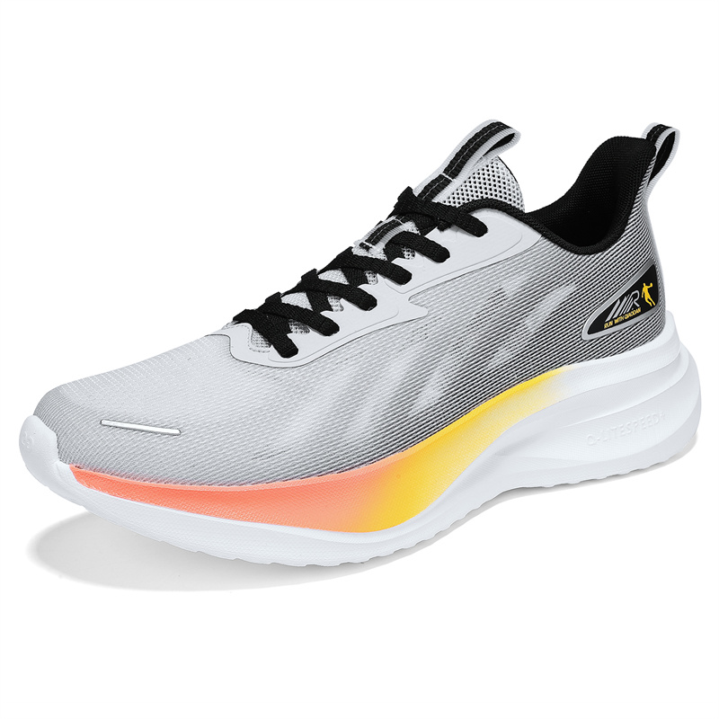 QIAODAN Cushioning Breathable Low top Casual Running Shoes Men’s Gray Silver Black