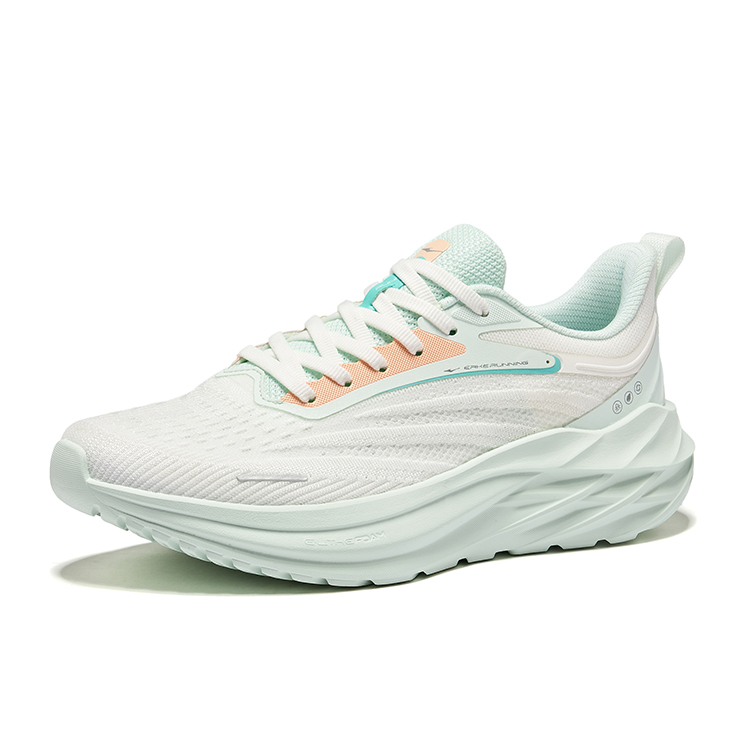 Erke Shadow 3.0 Cushioning Rebound Breathable Low top City Commuting Running Shoes Women’s White Green