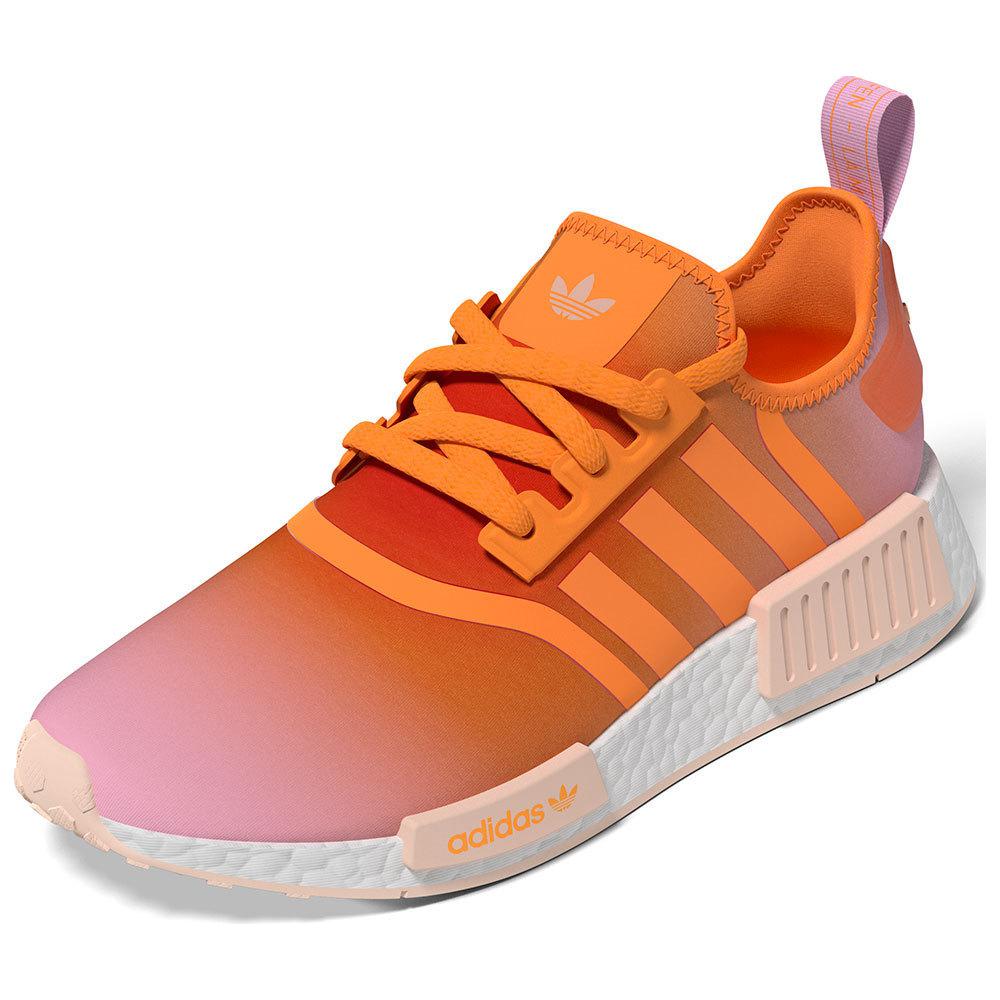 Adidas Originals NMD_R1 Slip Resistant Abrasion Resistant Low top Casual Running Shoes Unisex Orange