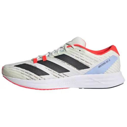 Adidas Adizero RC 5 Slip Resistant Abrasion Resistant Low top Casual Running Shoes Unisex White Red