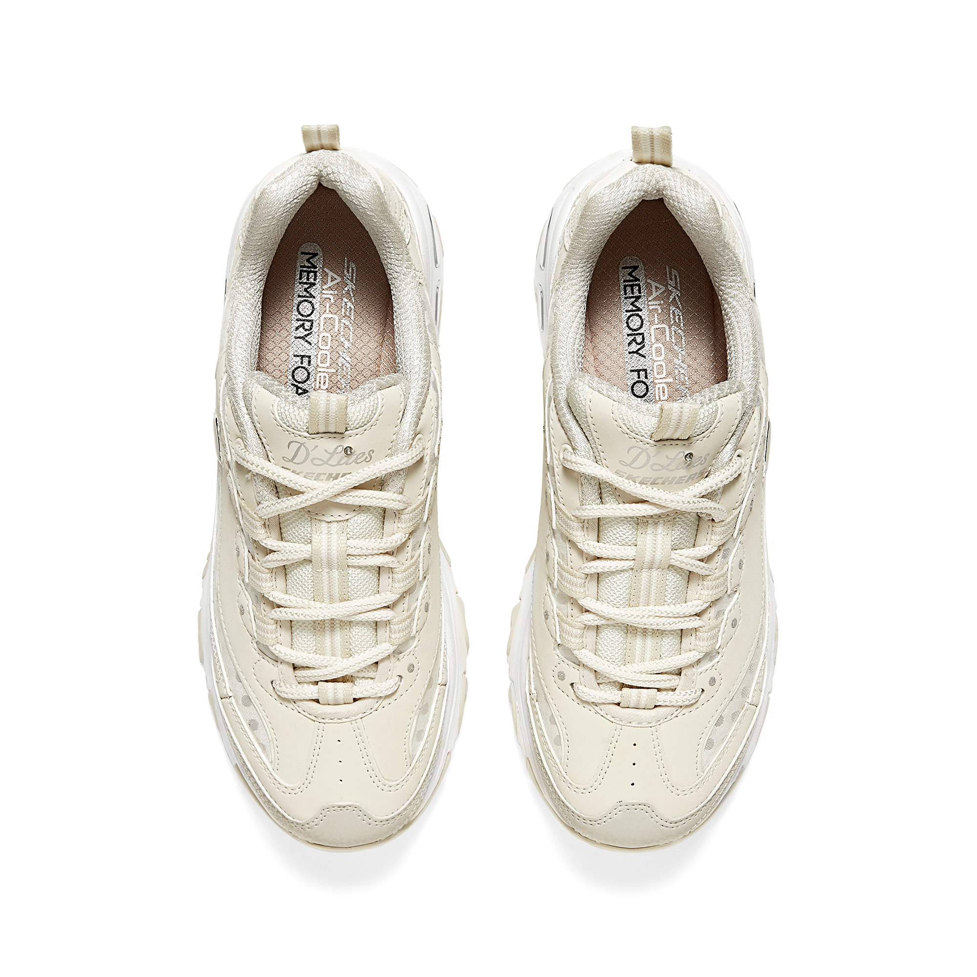 Skechers D’LITES 1.0 Low top Running Shoes Women’s Beige