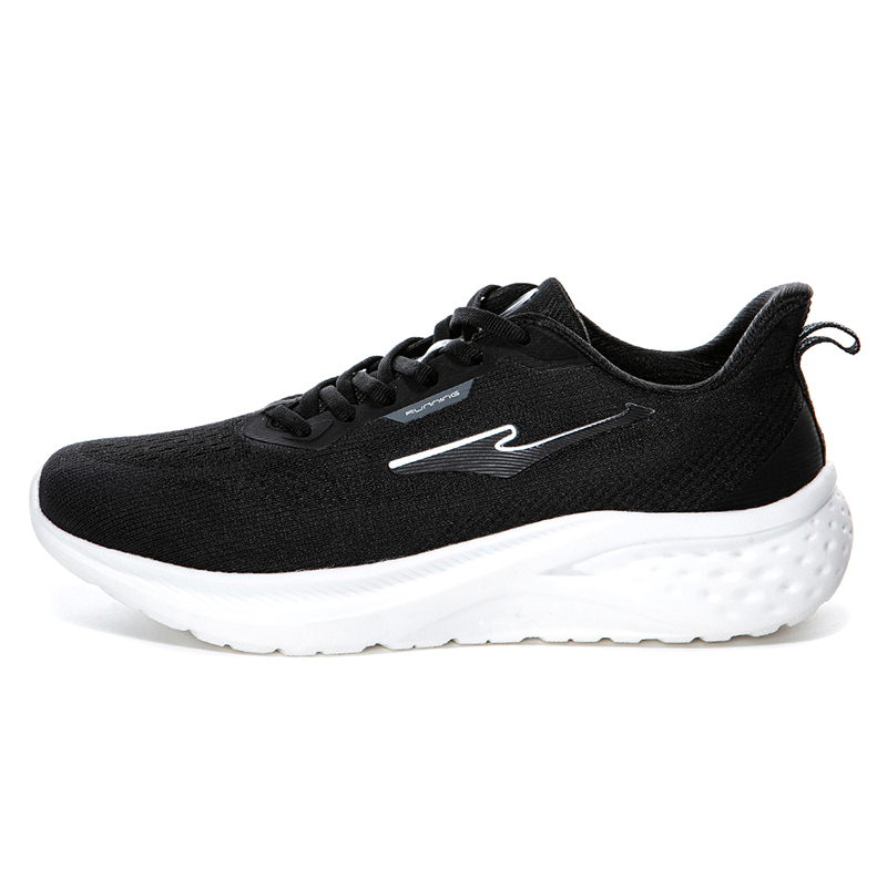 Erke Low top Running Shoes Men’s Jet Black Bright Silver